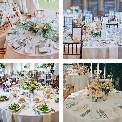Besutolife 90 Inch Round Tablecloth White, 8 Pack Wrinkle Resistant and Washable Table Cover 100% Polyester Decorative Circle Table Cloth for Weddings, Parties, Banquet, Dining Room, Kitchen
