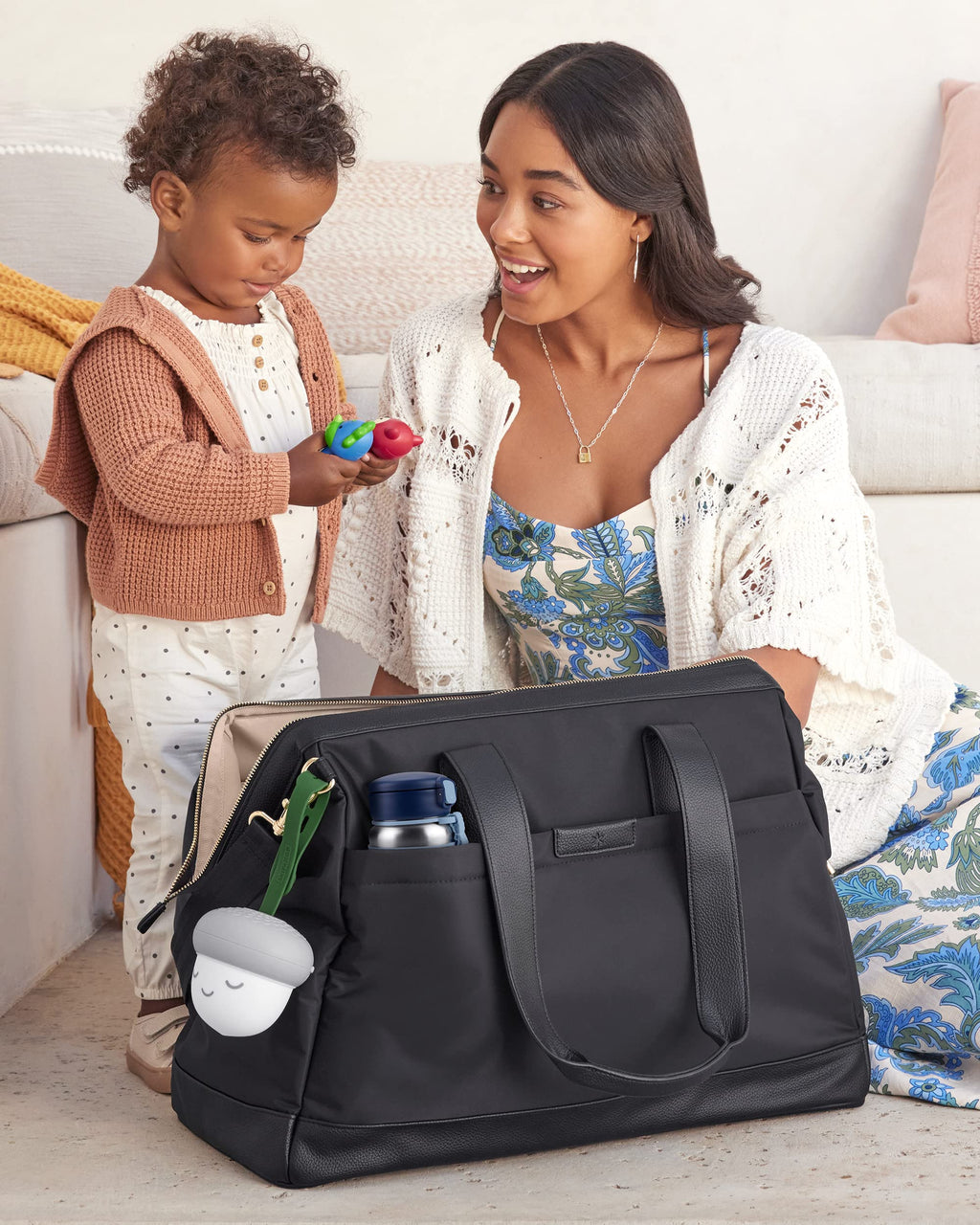 Skip Hop Portable Baby Sleep Sound Machine, Glow with Me Acorn