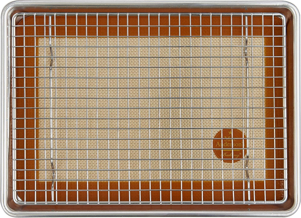 Mrs. Anderson’s Baking Quarter Sheet Pan - Heavyweight 19-Gauge Aluminum | 9.5 x 13 Inches