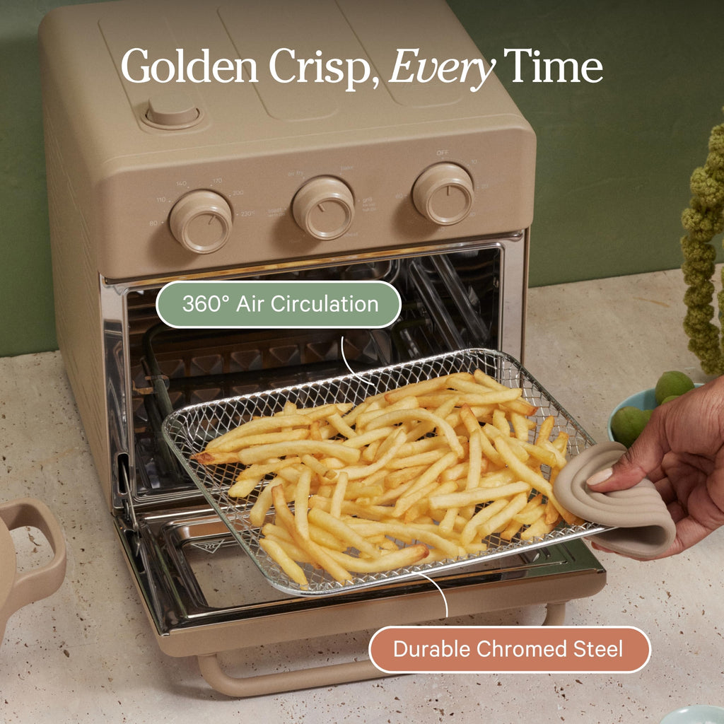Our Place Wonder Oven Essentials Kit | Extra Air Fryer Basket & Nonstick Ceramic-Coated Bake Pan | Oven Safe, Eco-Friendly | Char