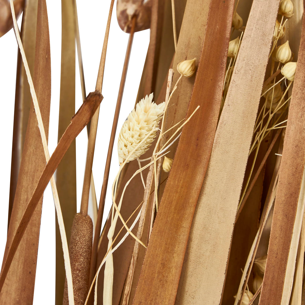 Deco 79 Dried Plant Natural Foliage, 9" x 6" x 41", Brown