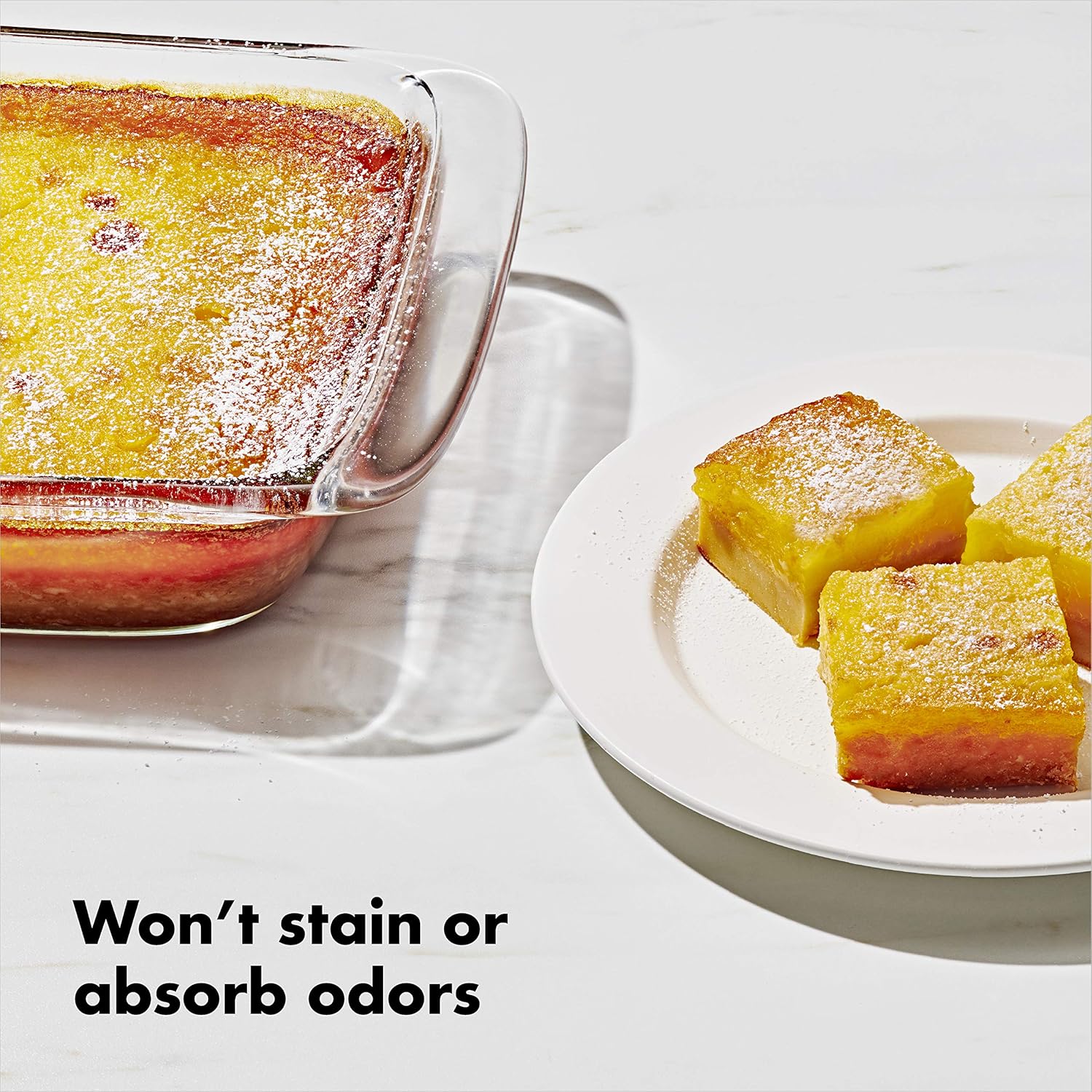 OXO Good Grips 3 Qt Glass Baking Dish - Durable, Easy-Clean Design for Perfect Baking