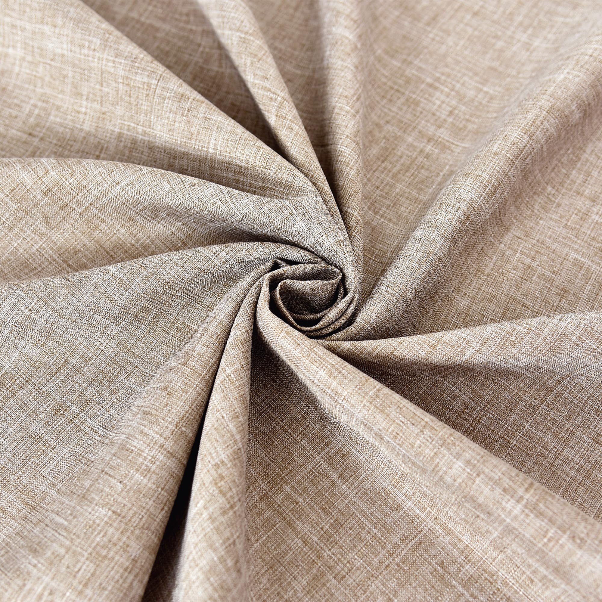 Fitable Nature Faux Linen Tablecloths Rectangle 60 x 84 Inch - 6 Pack Neutral Table Clothes for 4 Foot Tables, Wrinkle-Proof Faux Burlap Table Covers for Dining, Farmhouse, Outdoor Picnic, Camping