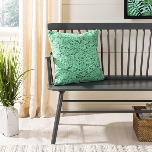 SAFAVIEH Lila Throw Pillow, 14"x30", Teal