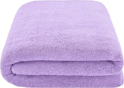 Cotton Paradise 100% Cotton 40x80 Oversized Bath Sheet, Extra Large Turkish Bath Towels for Bathroom, Lilac Bathsheet