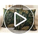 Colorful African Ethnic Print Throw Pillow Covers 18x18 - Set of 2