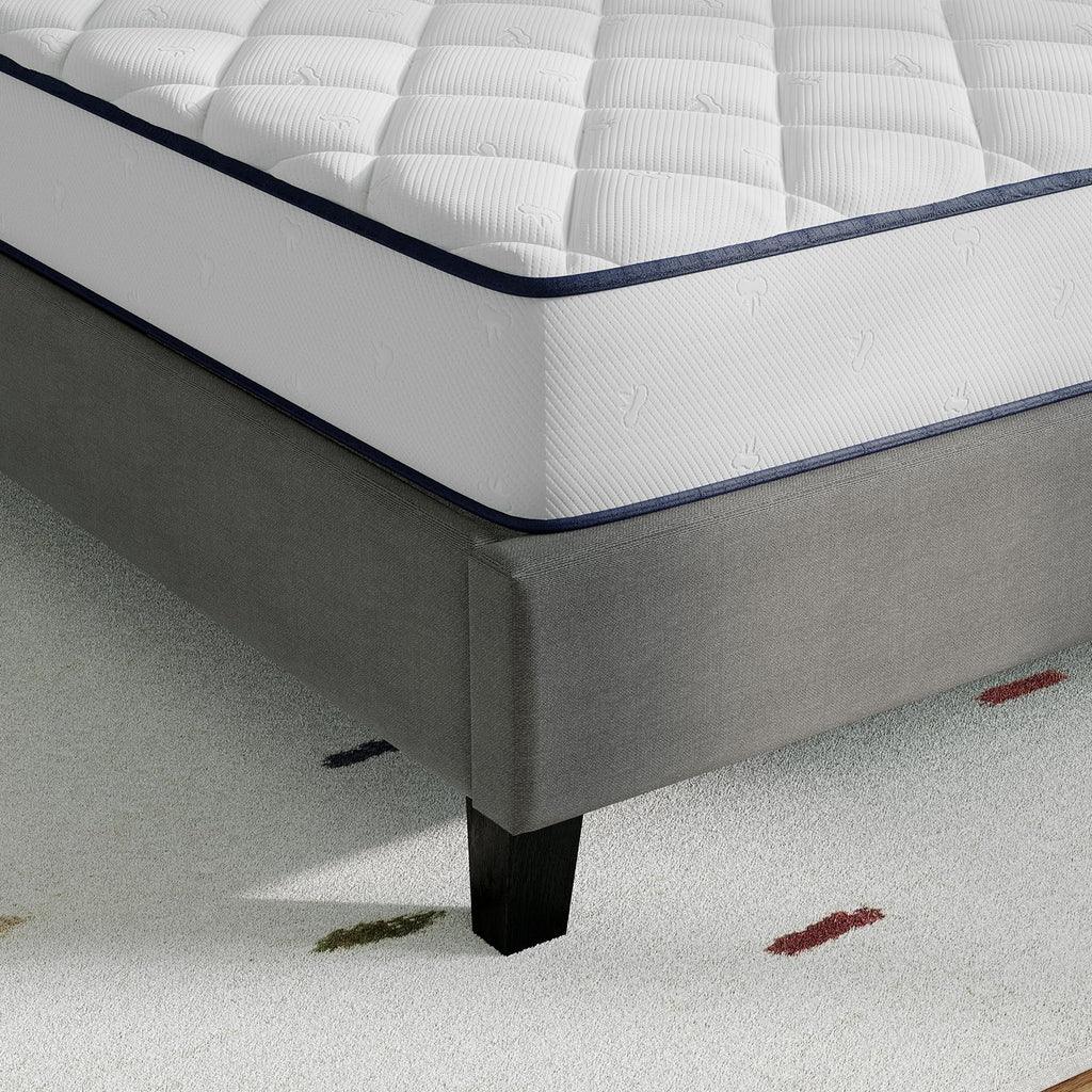 Novilla Twin Mattress 6 Inch, Foam and Spring Hybrid Mattresses for Restful Sleep, Twin Mattress in a Box, Medium Firm, CertiPUR-US Certified Foam, Durable Support, Eco-Friendly Packaging