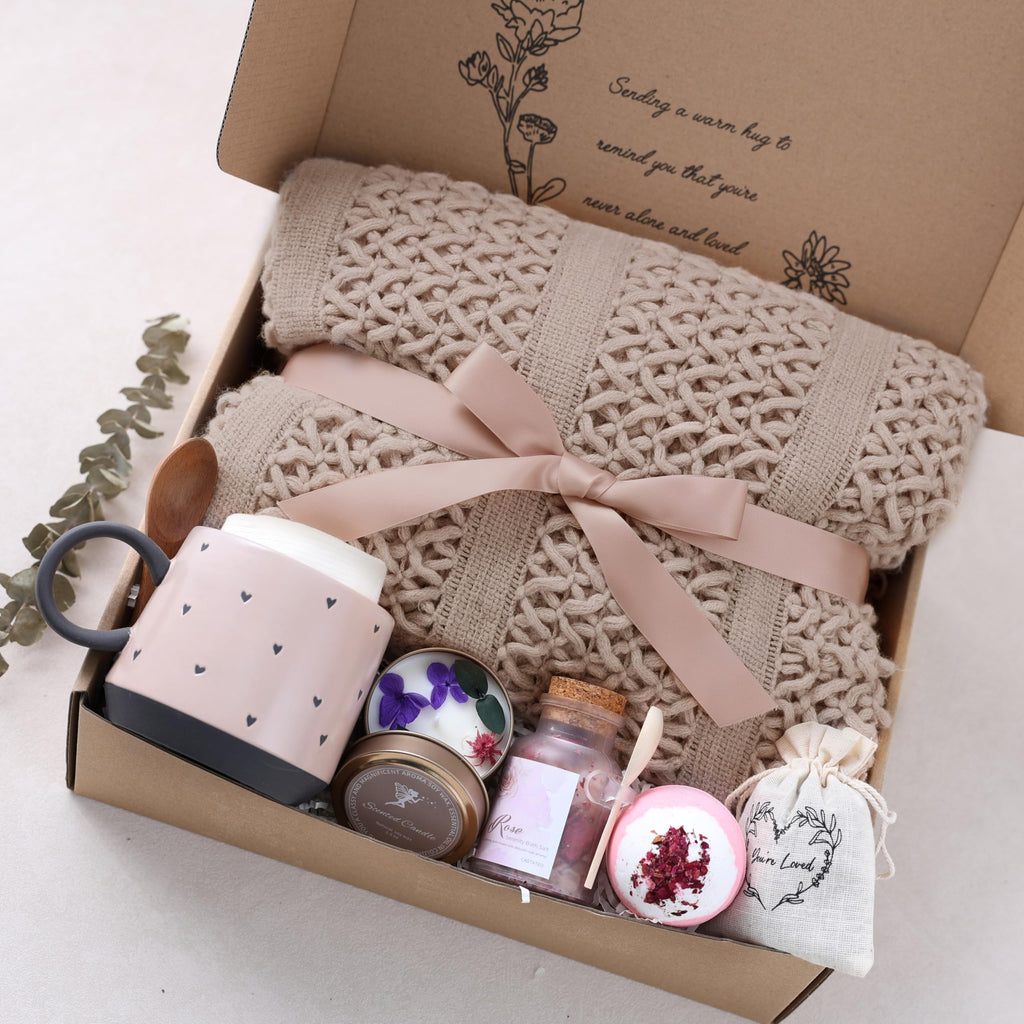 CASTATEO Get Well Gift Baskets for Women -Brithday Gift,Self Care Package,After Surgery Recovery, Sympathy/Thinking of You Gift,Condolence/Grief/Farewell/Bereavement/Miscarriage Gifts for Women