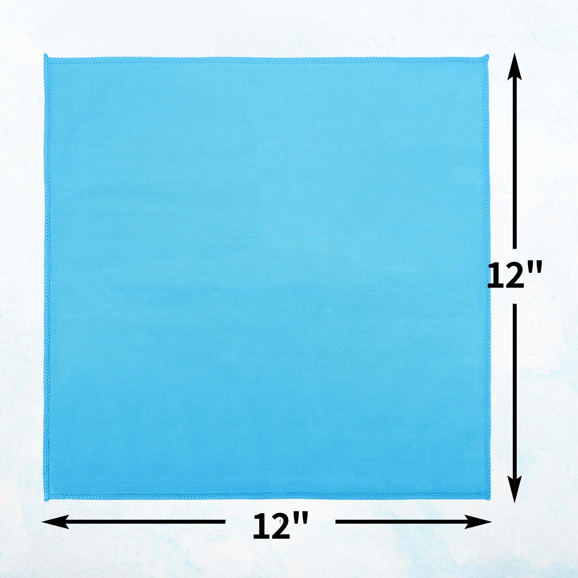 HOMERHYME Microfiber Glass Cleaning Cloth, 12 Pack Window Glass Cleaning Rags, Reusable Lint-Free Streak Free Polishing Cloth Wipes for Stainless Steel, Eyeglasses, Mirrors, Screens & Lenses,12" 12"