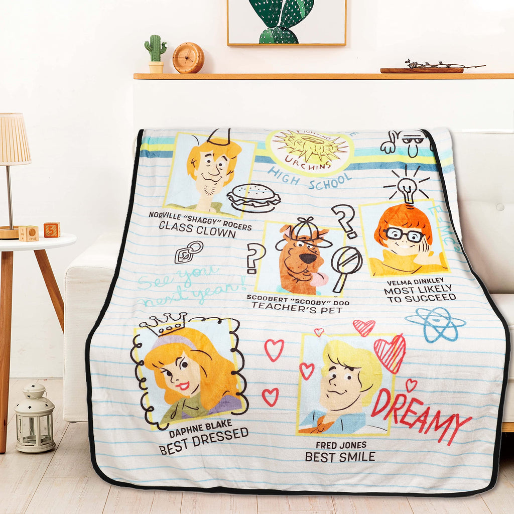 Northwest Scooby Doo Silk Touch Throw Blanket, 46" x 60", GH School Memories