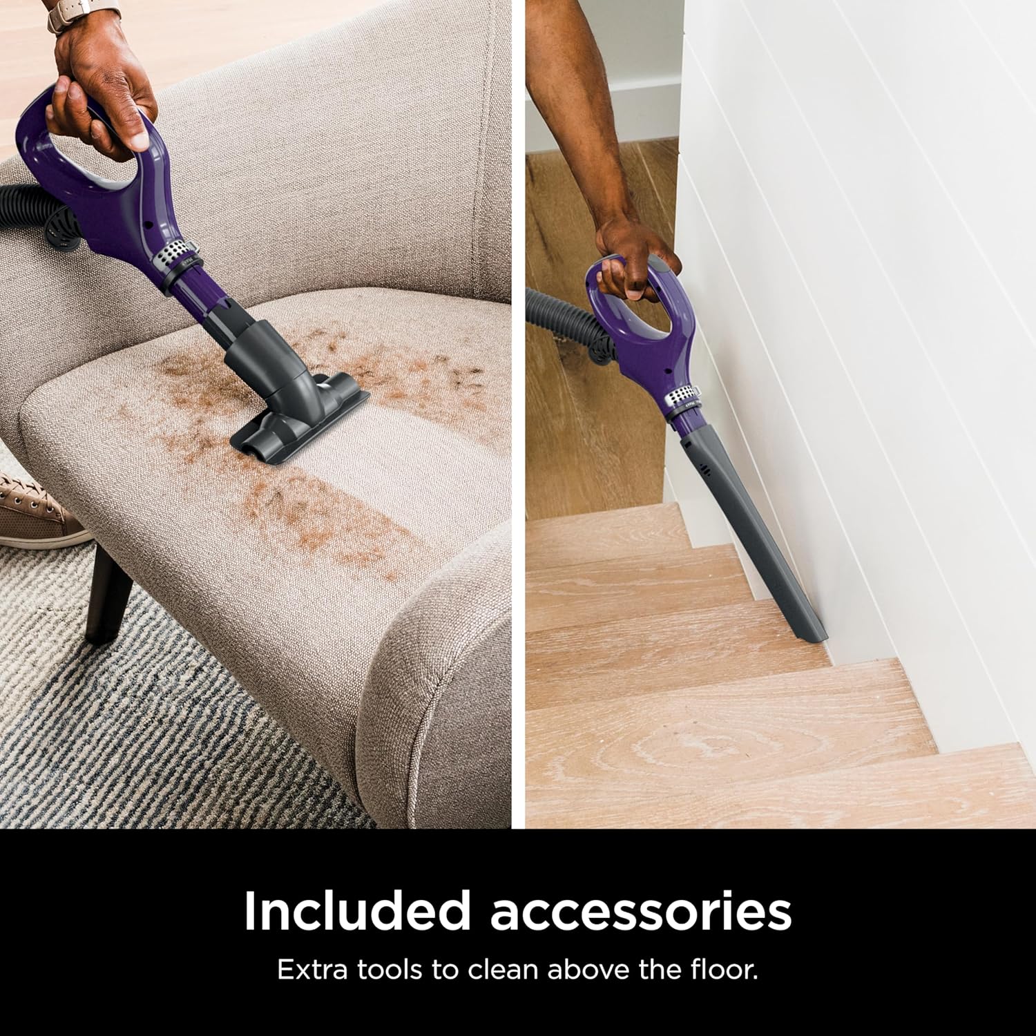 Shark Lift-Away Upright Vacuum - PowerFins, Self-Cleaning Brushroll & Anti-Allergen Technology | Eggplant