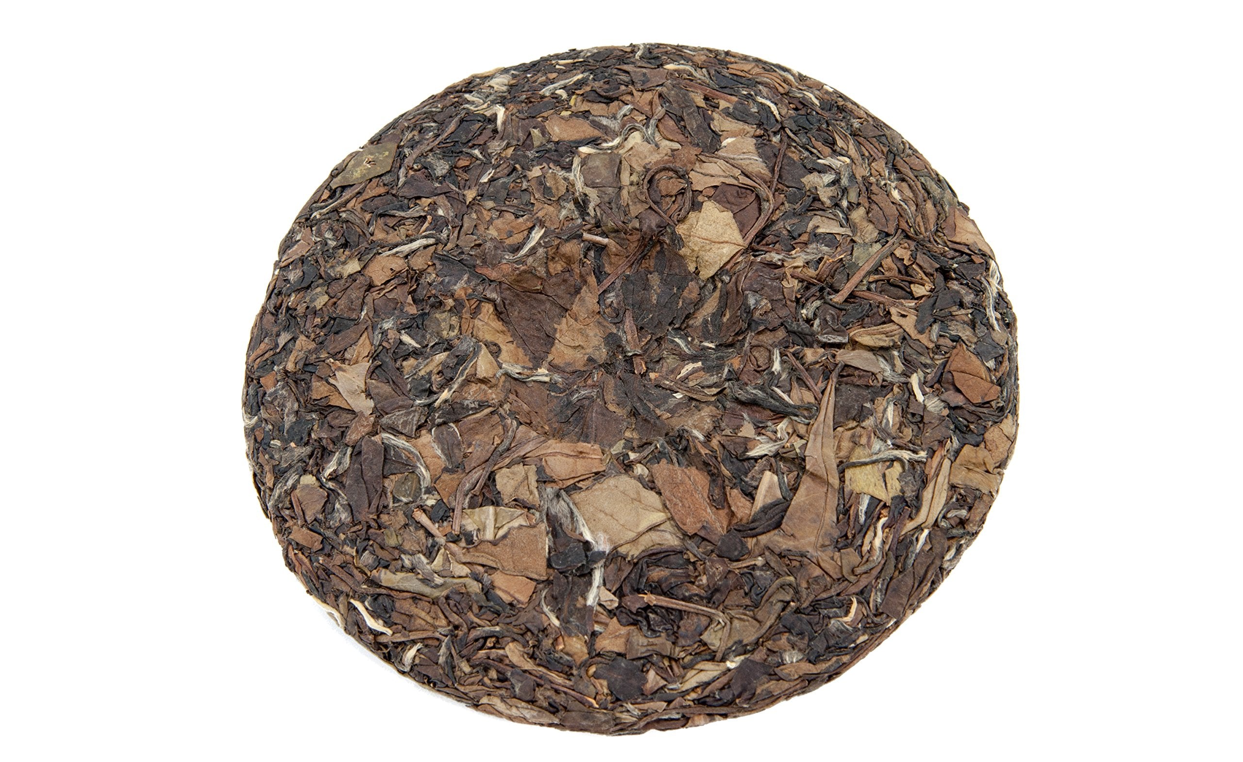 Bamboo Mist Tea - Rare, Aged 2013 White Peony Tea - Tea Cake - Naturally & Ethically Grown - Picked by Boutique Artisan Tea Grower in High Mountains near Fuding Ningde City, Fujian Province, China - (Bai Mu Dan)
