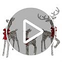 DrVIBES 3-Piece 4.3FT Gold 3D Lighted Christmas Reindeer Family Set - Outdoor Decor