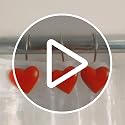 Heart-Shaped Anti-Rust Shower Curtain Hooks - Set of 12