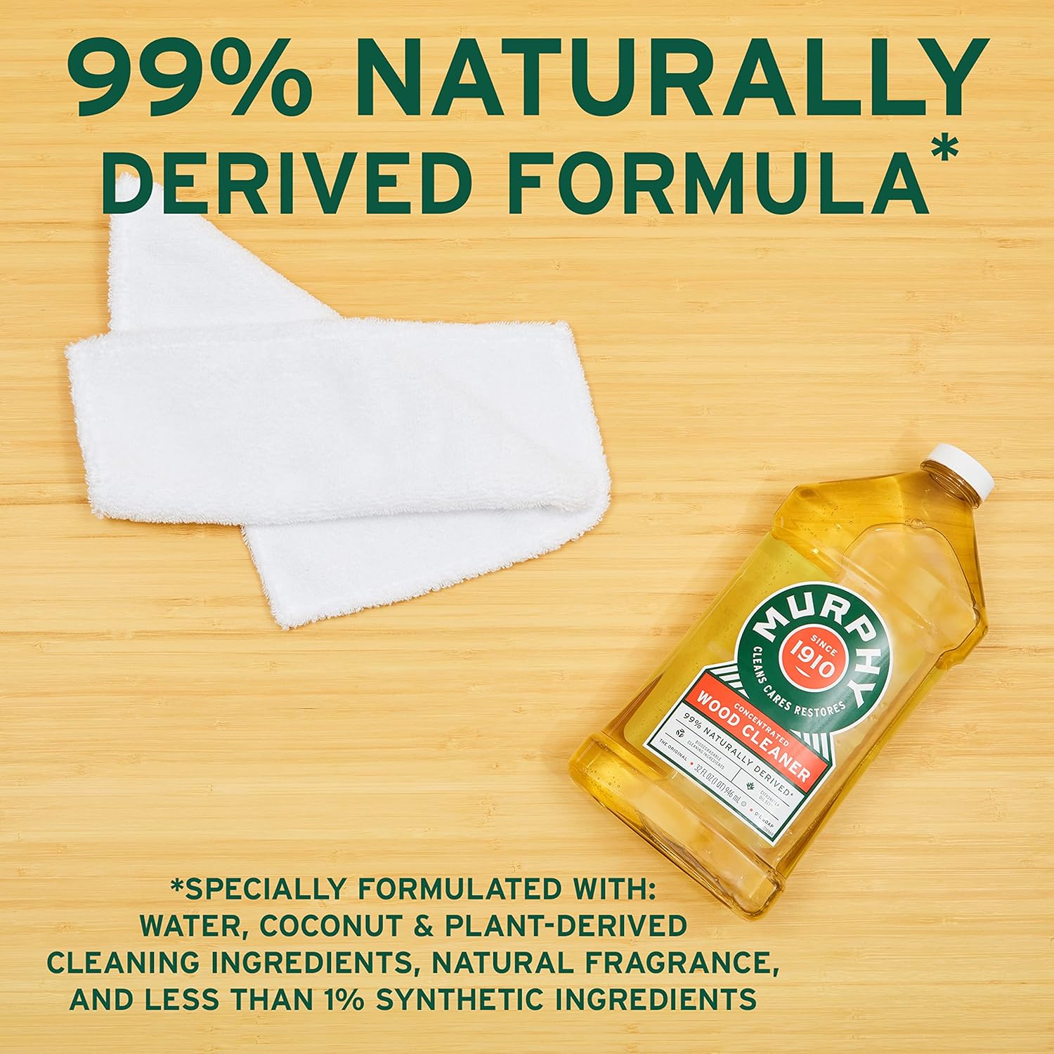 Murphy Oil Soap | Concentrated Wood Cleaner - No-Rinse Formula with Citronella Oil Scent | 32 fl oz (3 Pack)