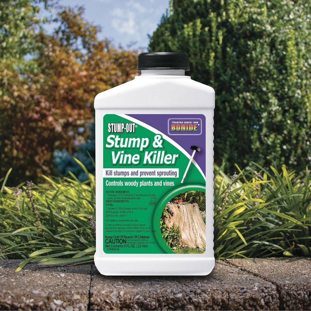 Stump-Out Stump & Vine Killer - Fast-Acting 8 oz Concentrate with Applicator for Home Use