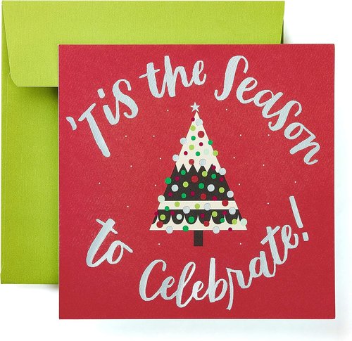 American Greetings Christmas & New Year's Card - Celebrate the Season with Joyful Wishes