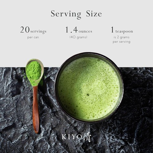 Kiyo Matcha Ceremonial Uji Matcha - Pure First Harvest Green Tea Powder from Japan (40g/1.41oz)