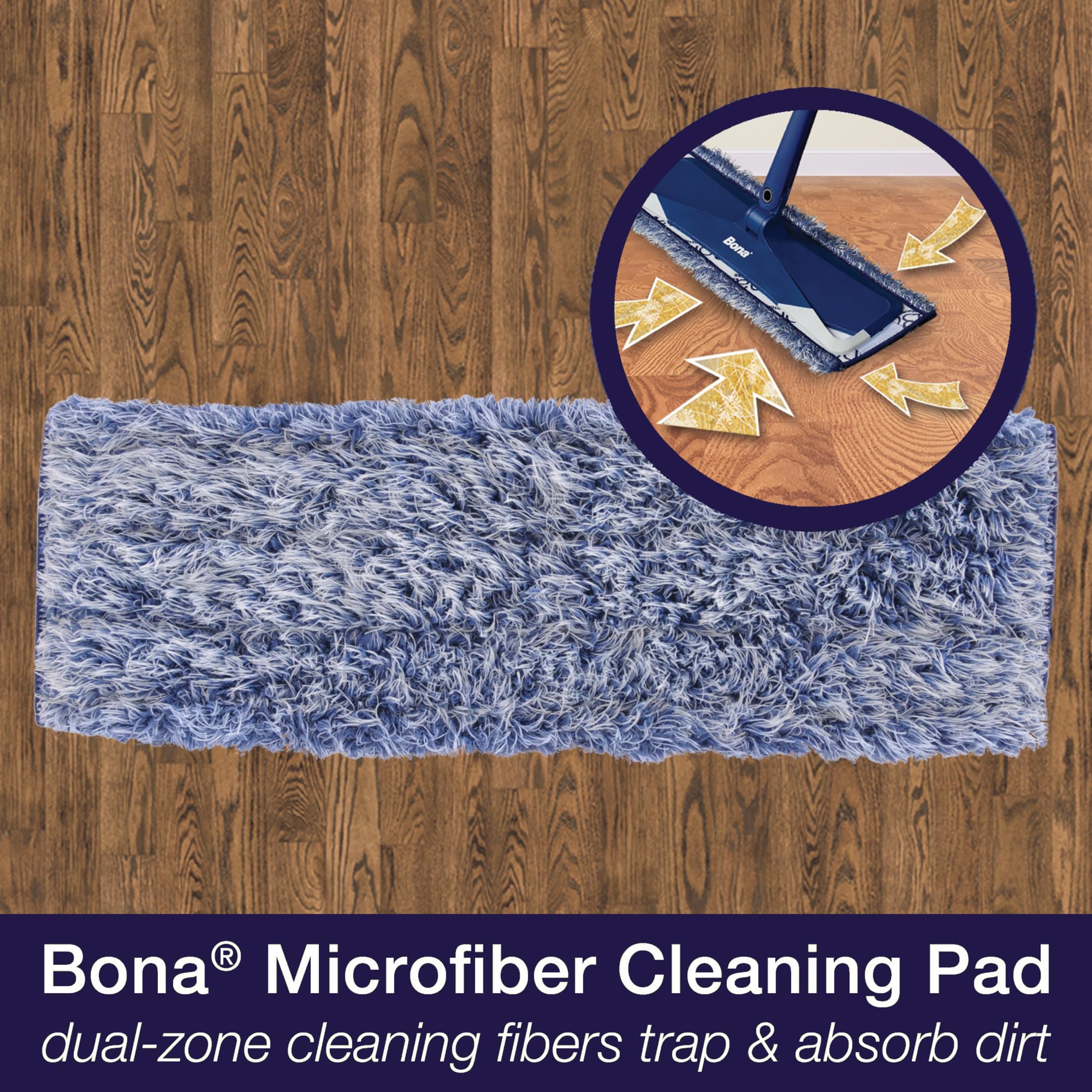 Bona Ultimate Hardwood Floor Care Kit – Pivoting Mop, Cleaning Solution & Refill, Floor Polish, Microfiber Pads for Dusting, Mopping & Polishing