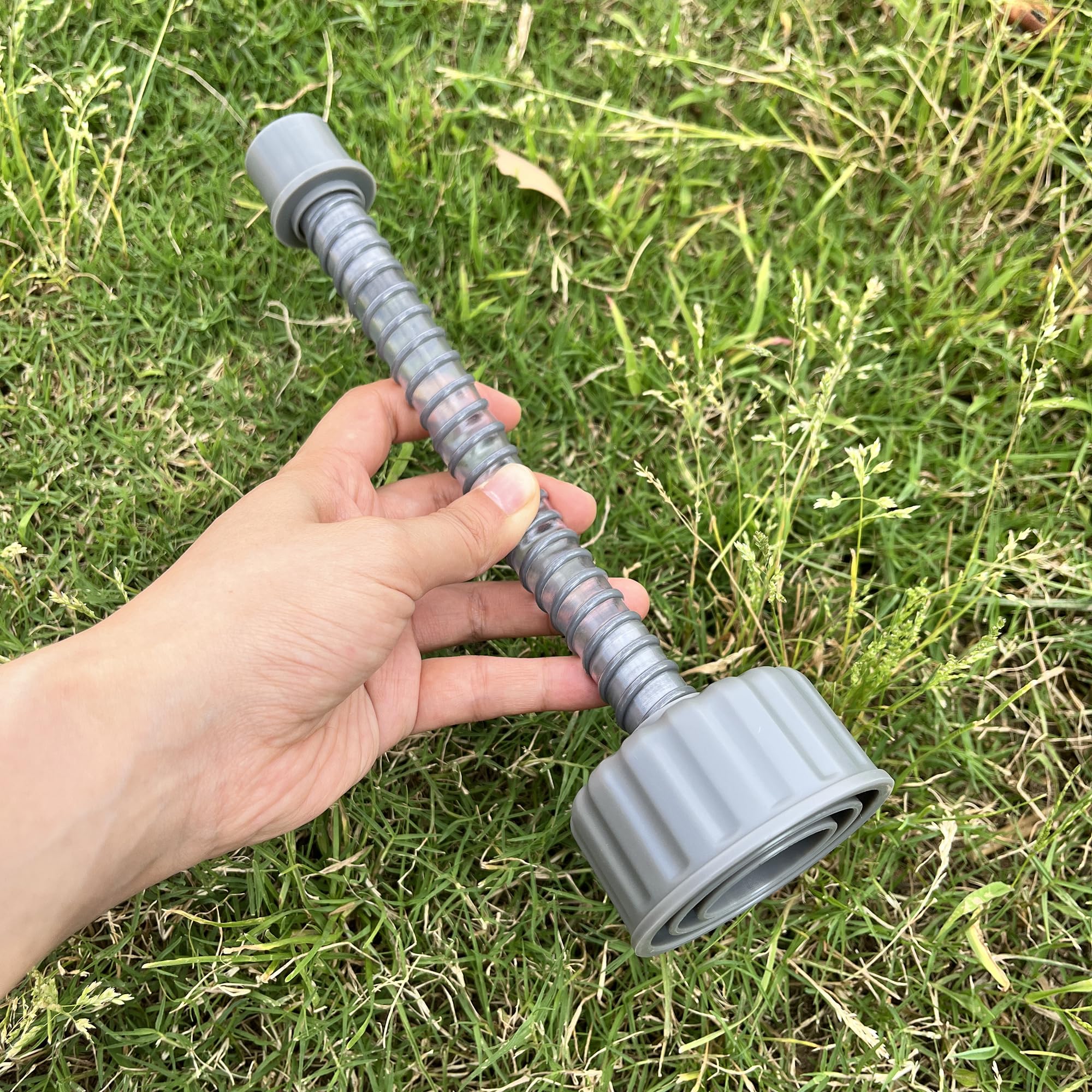 ZNTVW A/C Drain Lines Cleaner Tool in Wet Vac Attachment To Unclog And Evacuate, ABS Plastic Vacuum Hose Compatiable With Most PVC Pipe Sizes, Easy To Use, Grey