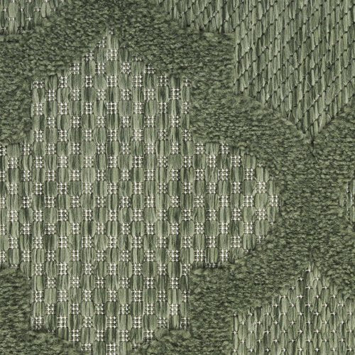 Nourison Home Easy Care Green 8' x Round Area Rug - Easy Clean, Non Shedding, Bed Room, Living Room, Dining Room, Kitchen (8' x Round)