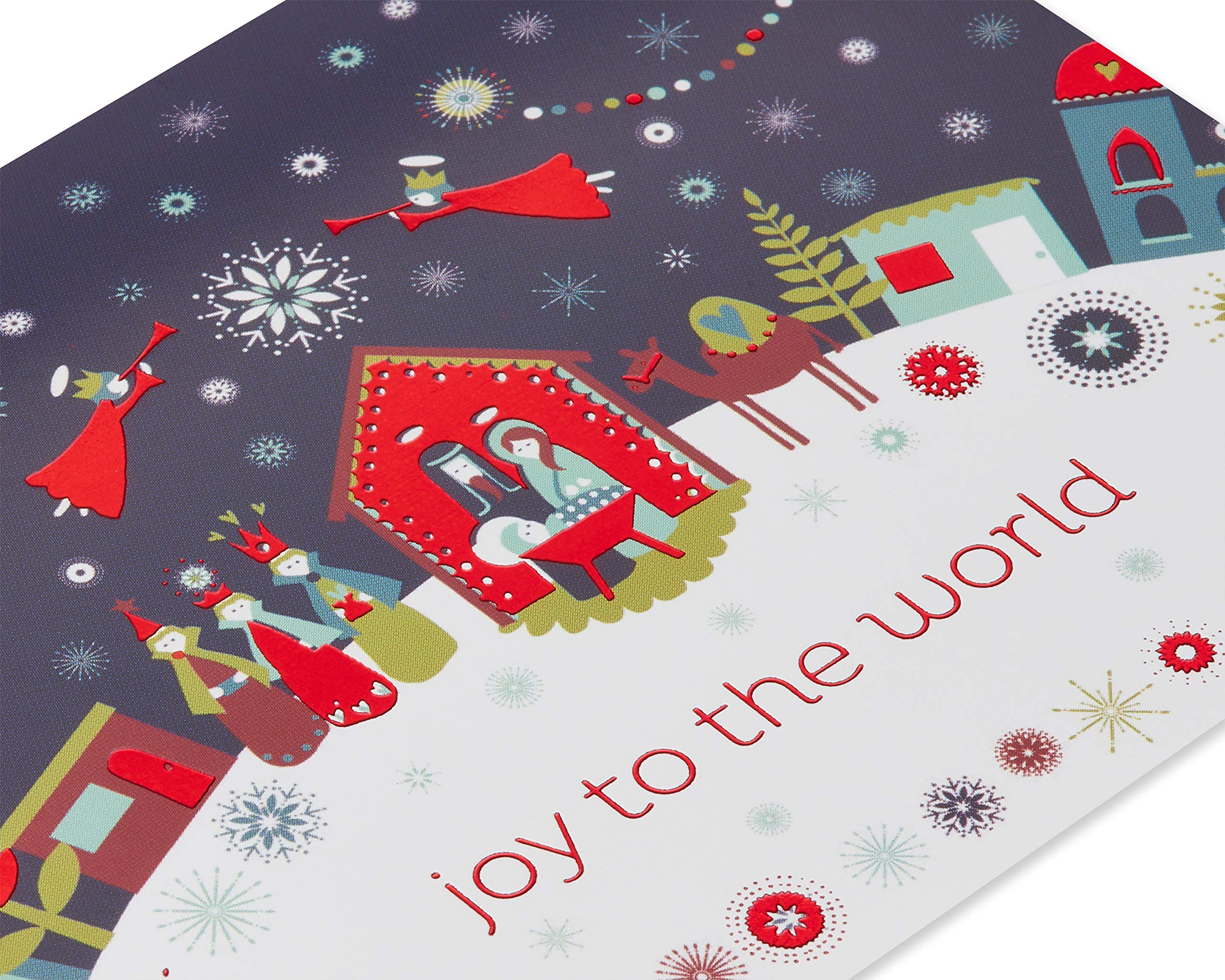 Papyrus Petite Religious Christmas Cards Boxed with Envelopes & Signature Hummingbird Seals, Nativity Scene (20-Count)
