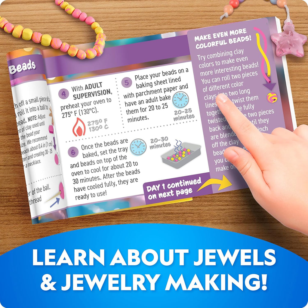 National Geographic Jewelry Making Advent Calendar - Create 24+ Unique Jewelry Pieces | Holiday Craft Kit for Kids