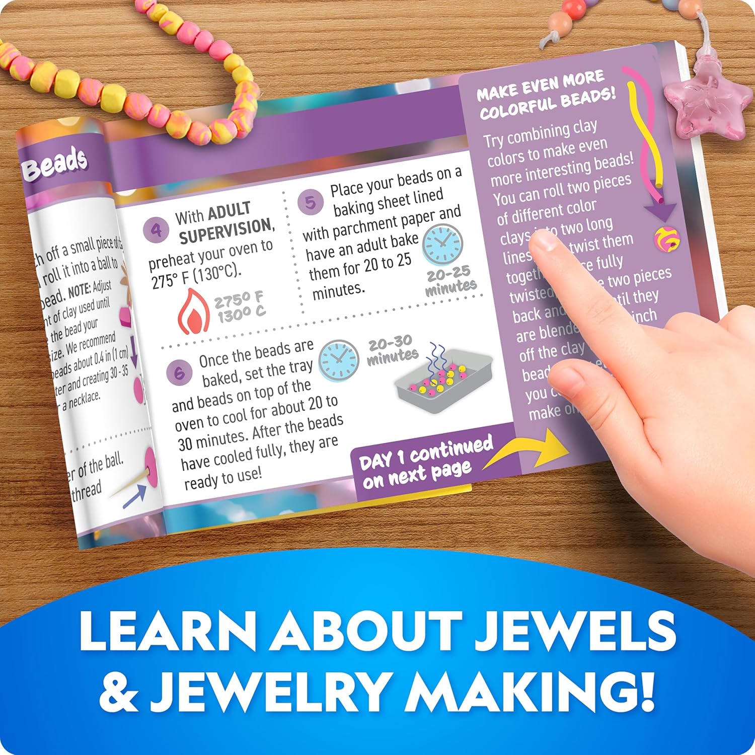 National Geographic Jewelry Making Advent Calendar - Create 24+ Unique Jewelry Pieces | Holiday Craft Kit for Kids