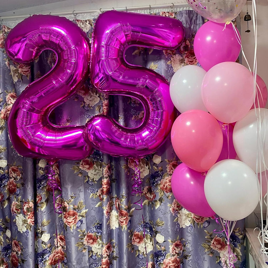 Rosy Purple Number 8 Balloon - 40 Inch Birthday Decoration for Girls | Perfect 8th Birthday Party Supplies