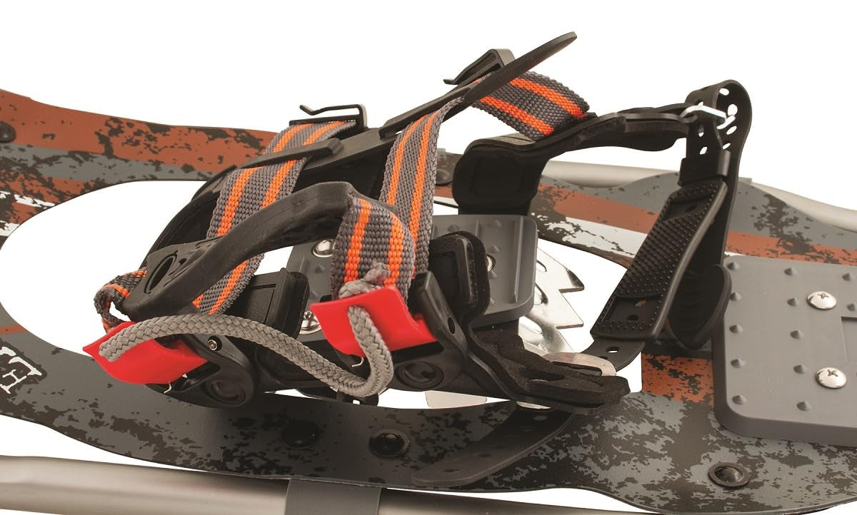 Truger Lightweight Aluminum Frame Snowshoe Trail Kit with Quick-Lock Trekking Poles, Quick Release Bindings & HDPE Trail-Flex Decking, Includes Waterproof Carry Bag, 21", Up to 150 lbs