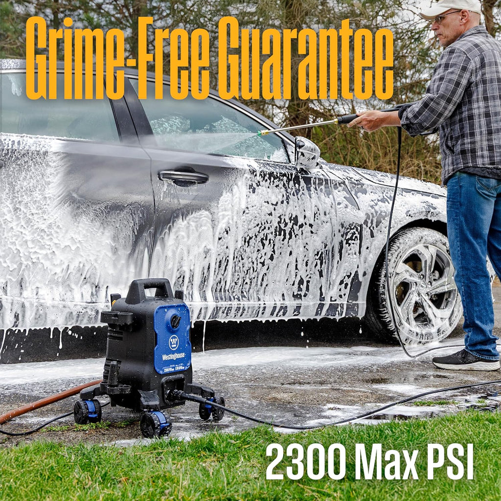 Westinghouse ePX3100 Electric Pressure Washer - 2300 PSI, 1.76 GPM, Anti-Tipping, Soap Tank, Pro Wand & Nozzles