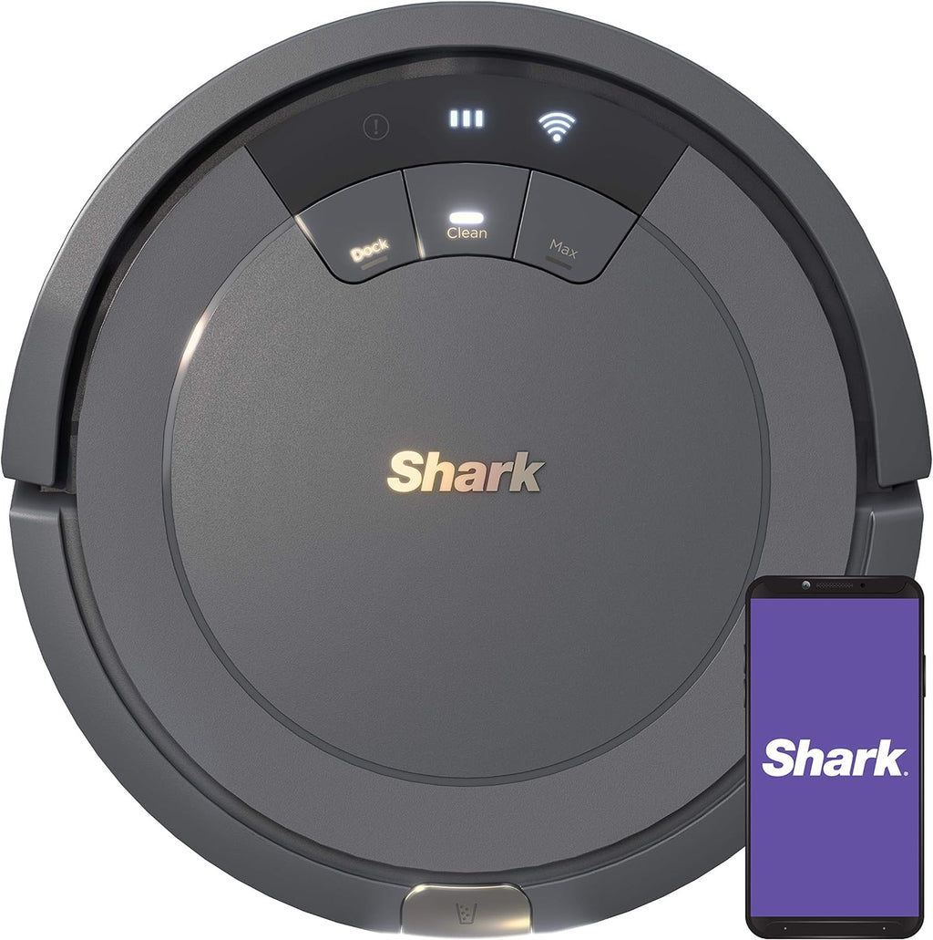 Shark AV753 ION Robot Vacuum - WiFi Connected with Tri-Brush System | 120 Min Runtime, Grey