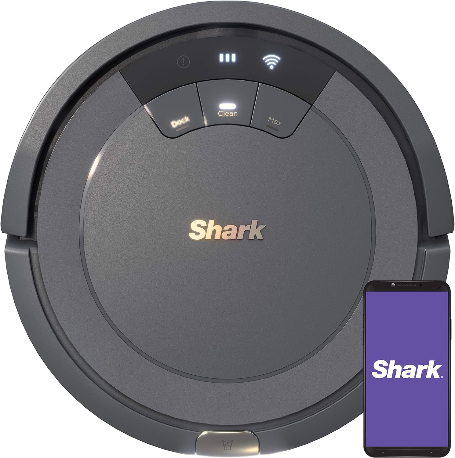 Shark AV753 ION Robot Vacuum - WiFi Connected with Tri-Brush System | 120 Min Runtime, Grey