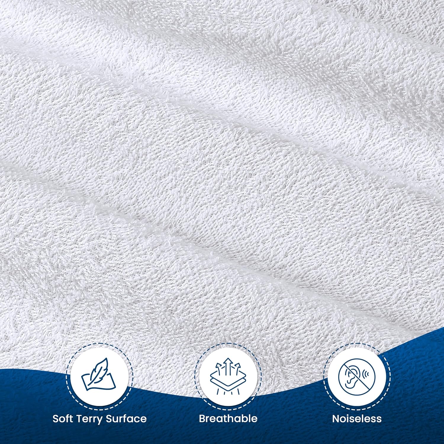 Utopia Bedding Waterproof Mattress Protector - Premium 200 GSM Terry Cover | Super Queen Size, Soft & Breathable