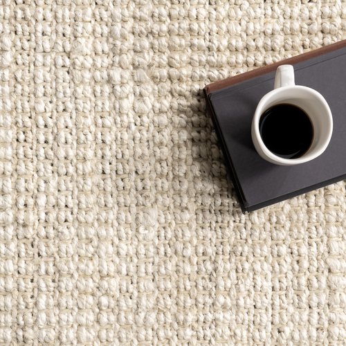 Nuloom Daniela Off-White, 2'6" x 6', Handmade, Jute, Tassel, Soft and Textured, High Traffic, Stain Resistant, Easy Clean, Durable Runner for Bedroom, Living Room, Dining Space, Foyer, Entryway