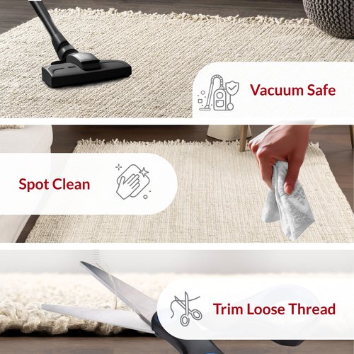 Nuloom Daniela Off-White, 2'6" x 6', Handmade, Jute, Tassel, Soft and Textured, High Traffic, Stain Resistant, Easy Clean, Durable Runner for Bedroom, Living Room, Dining Space, Foyer, Entryway