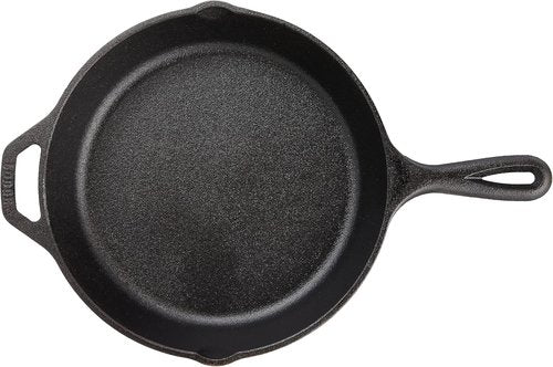 Lodge 8 Inch Pre-Seasoned Cast Iron Skillet - Versatile Teardrop Handle for Oven, Stove, Grill & Campfire