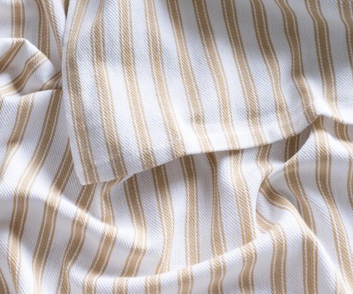 Beige Tablecloths, Cotton Tablecloths for Rectangular, 100% Cotton, Farmhouse Tablecloth, Linen Christmas Tablecloth, Striped Table Cover, Cloth Tablecover Wedding & Holiday Beige and White 63x109
