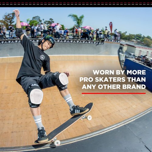 187 Killer Pads Pro Knee Pad, Black/White, Medium