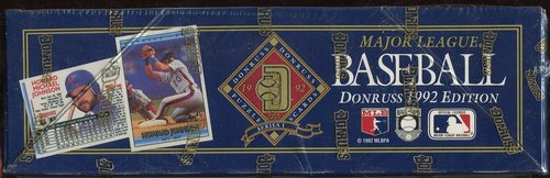 1992 Donruss Series I Major League Baseball Puzzle Cards Unopened Box - 36 Packs Per Box. Look for Rookies and Hall of Fame Member Cards.