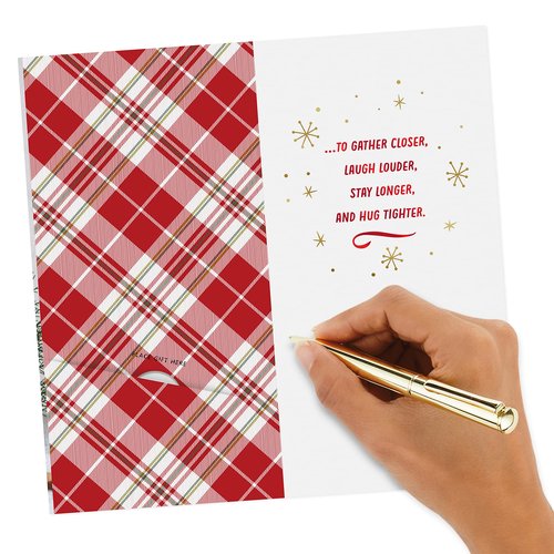 Hallmark Christmas Gift Card Holders or Money Holders Assortment, Cozy Christmas Wishes (5 Christmas Cards with Envelopes)