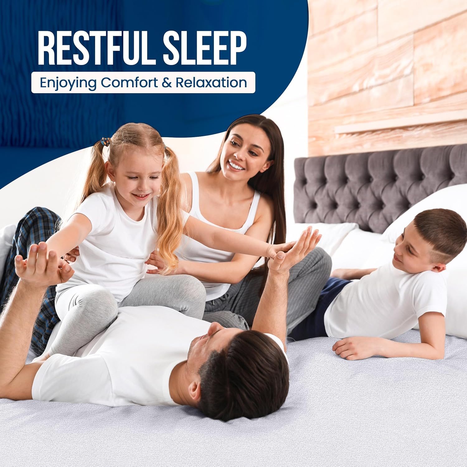 Utopia Bedding Twin XL Mattress Protector - Waterproof 2 Pack, Soft Terry Cover with Deep Pockets (White)