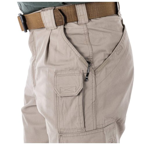 5.11 Tactical Men's Active Work Pants, Superior Fit, Double Reinforced, 100% Cotton, Tundra, 28W x 32L, Style 74251