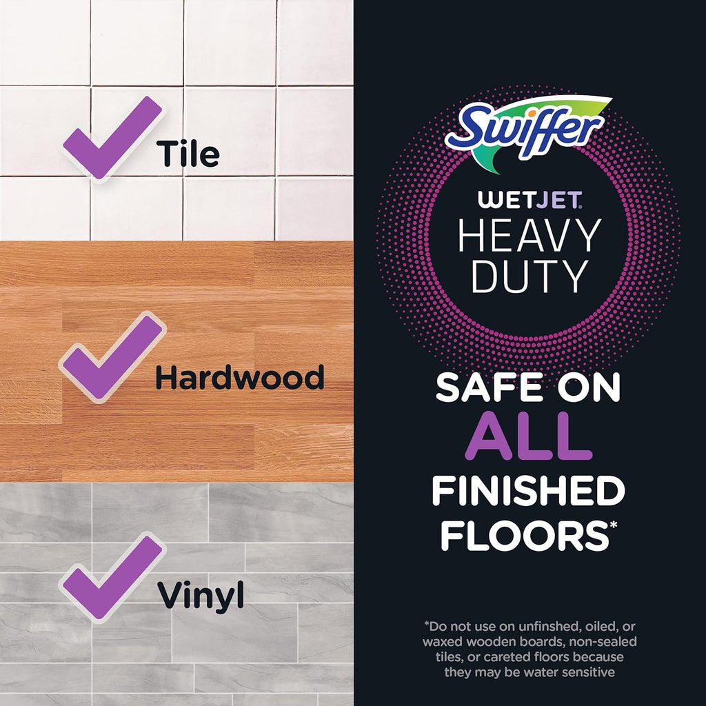 Swiffer WetJet Refill Solution - Fresh Scent Floor Cleaner, 1.25 Liters for Effortless Cleaning