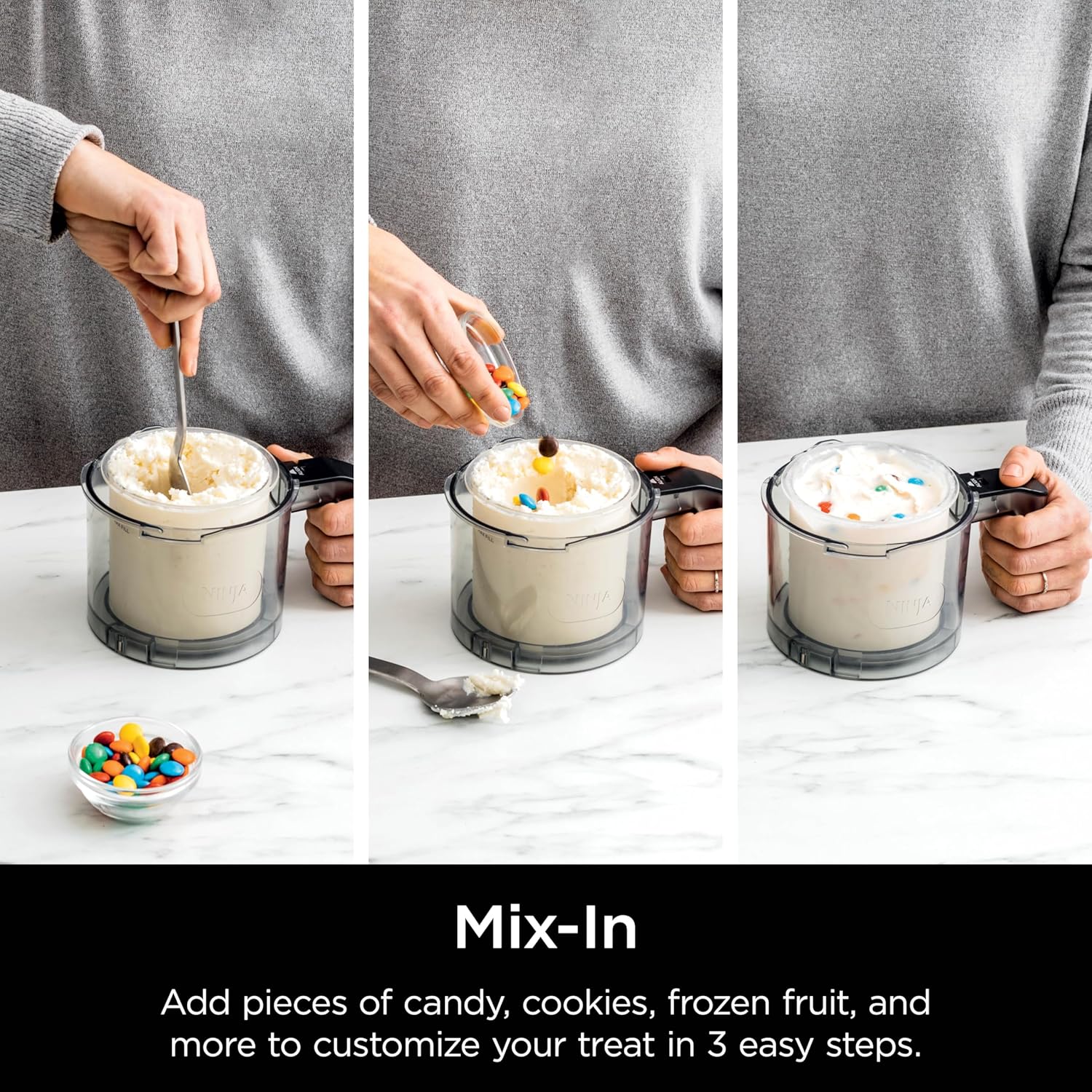 Ninja CREAMi Deluxe Ice Cream Maker - 11-in-1 Frozen Treat Machine with 4 Family-Sized Tubs, Silver