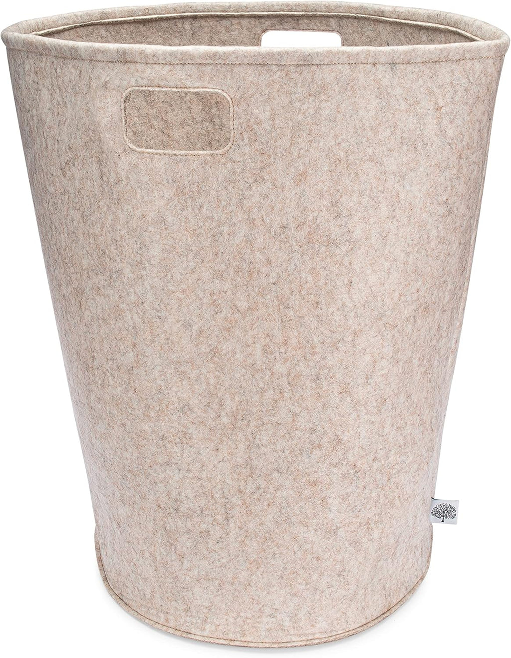 Parker Baby Nursery Laundry Hamper - Large Oatmeal Felt Storage Basket for Baby Essentials