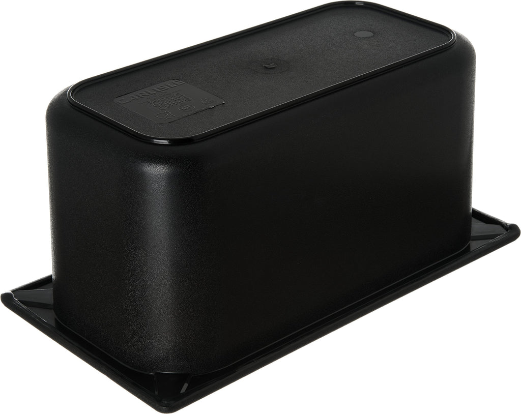 Carlisle FoodService Products CM110303 Coldmaster ABS Third-Size Divided Food Pan, 3.40 qt. Capacity, 12.68" x 6.89" x 6.01", Black