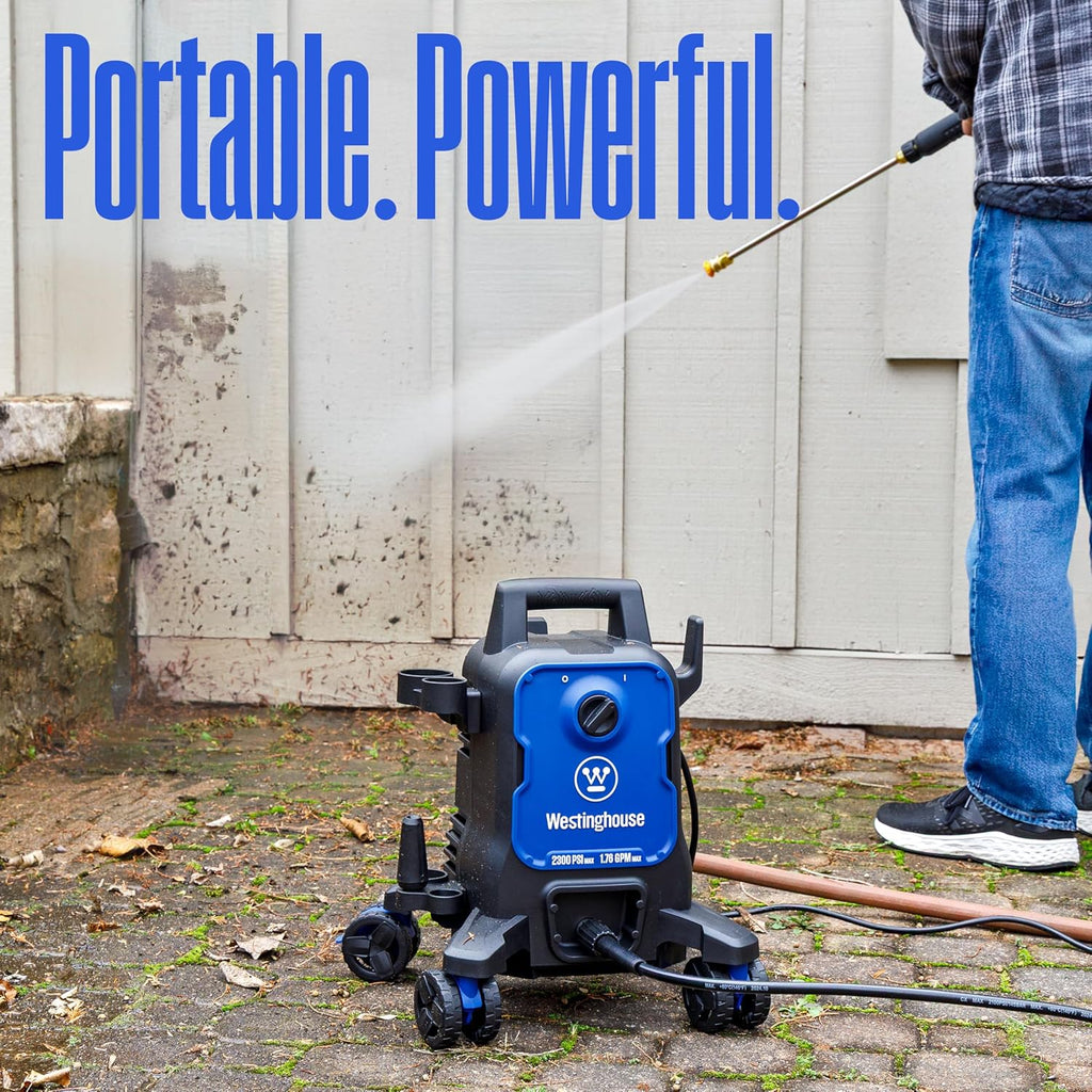 Westinghouse ePX3100 Electric Pressure Washer - 2300 PSI, 1.76 GPM, Anti-Tipping, Soap Tank, Pro Wand & Nozzles