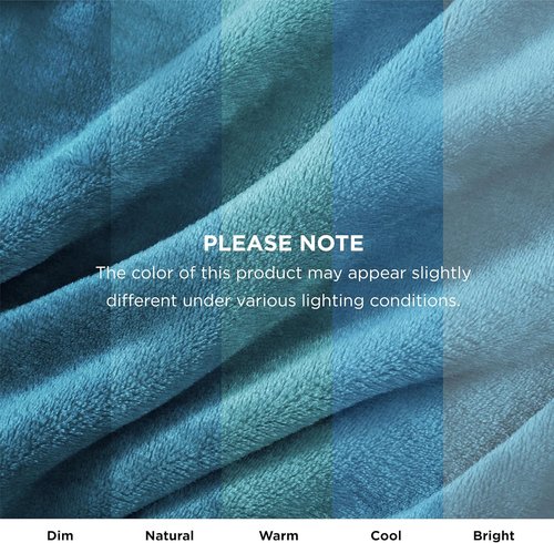 Bedsure GentleSoft Fleece Blanket - Cozy Small Throw for Kids | Teal Blue, 43x55 Inches