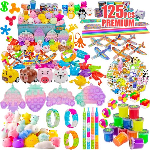DQstar Party Favors | Treasure Box Prizes for Kids 4-12 | Ideal Goodie Bag Stuffers & Birthday Gifts